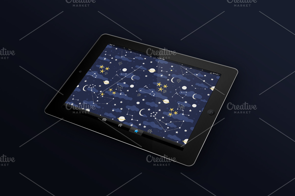 Space seamless pattern, a Pattern Graphic by kostolom3ooo (Photo 2 of 3)