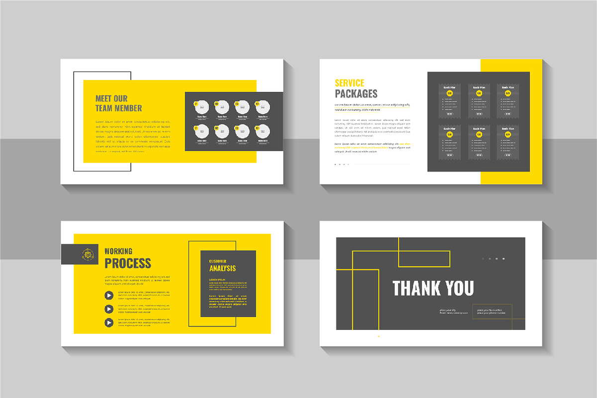 Modern business plan deck template, a Presentation Template by Pavel_design (Photo 4 of 4)
