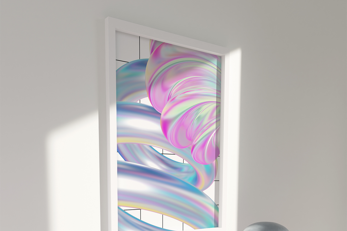 Surreal Holo Abstract 3D Shapes, a Graphic by LarysaZabrotskaya (Photo 9 of 11)