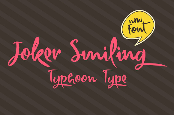 Joker Smiling font preview 3