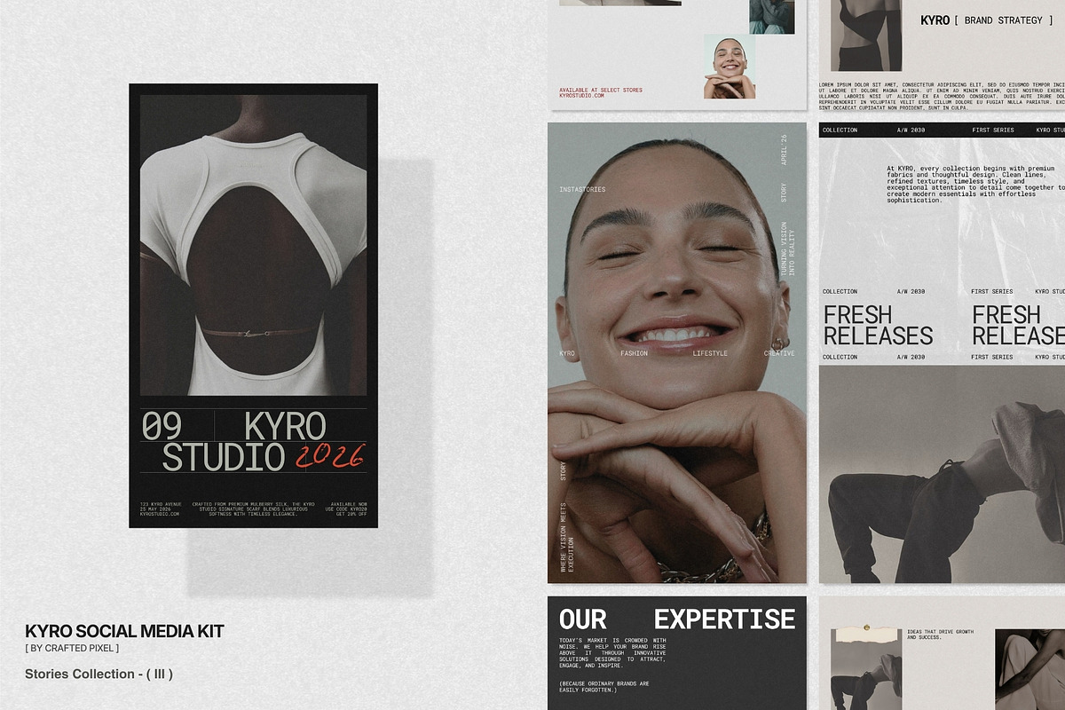KYRO | Instagram Template (III), a Social Media Template by Crafted Pixel (Photo 3 of 10)