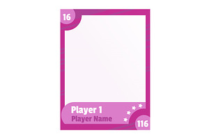 Game sports card template, a Sport Illustration by Things for designers