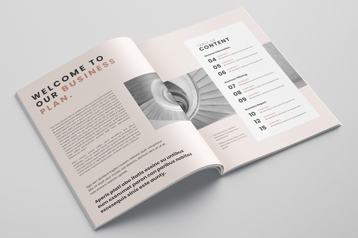 Business Planner Template, Canva, a Brochure Template by DesVert (Photo 2 of 6)