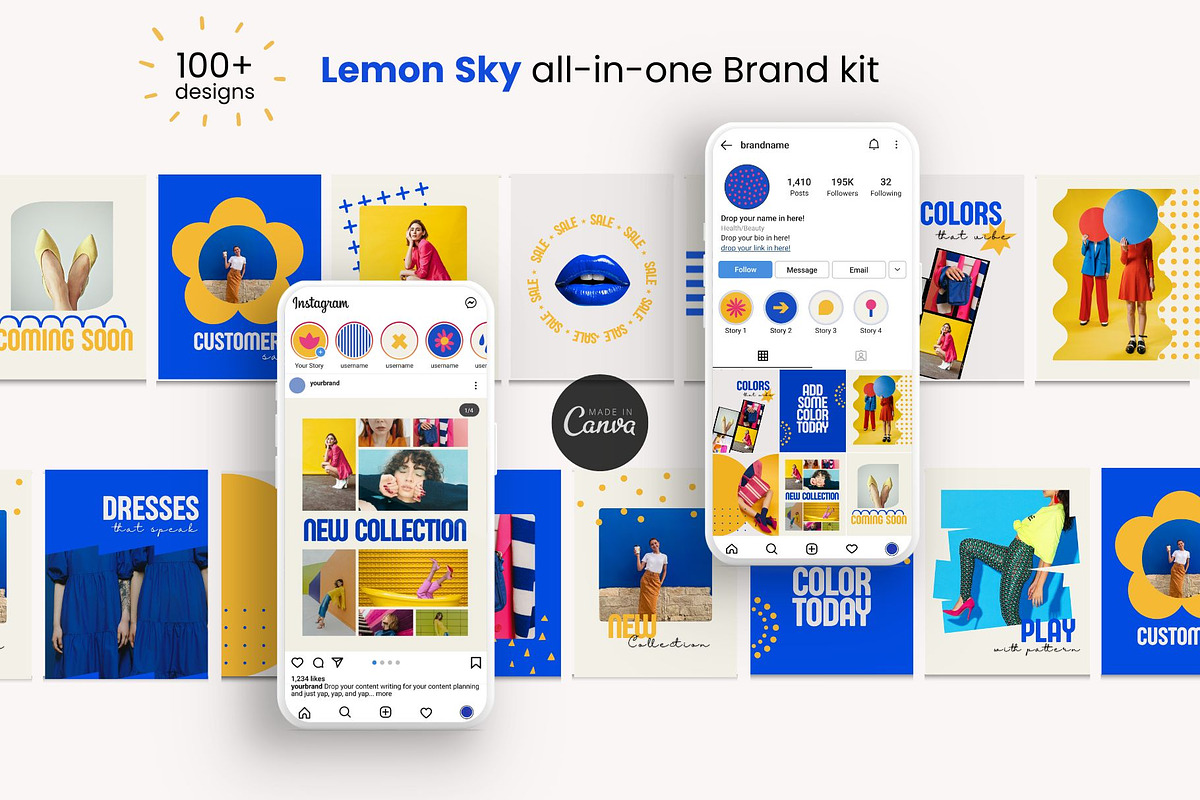 100+ Instagram Template Kit | Canva, a Templates & Theme by Yaaas Design (Photo 12 of 12)