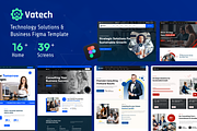 Vatech - Technology Solutions Figma, an UI Kit Template by AliThemes (Thumbnail 1 of 17)