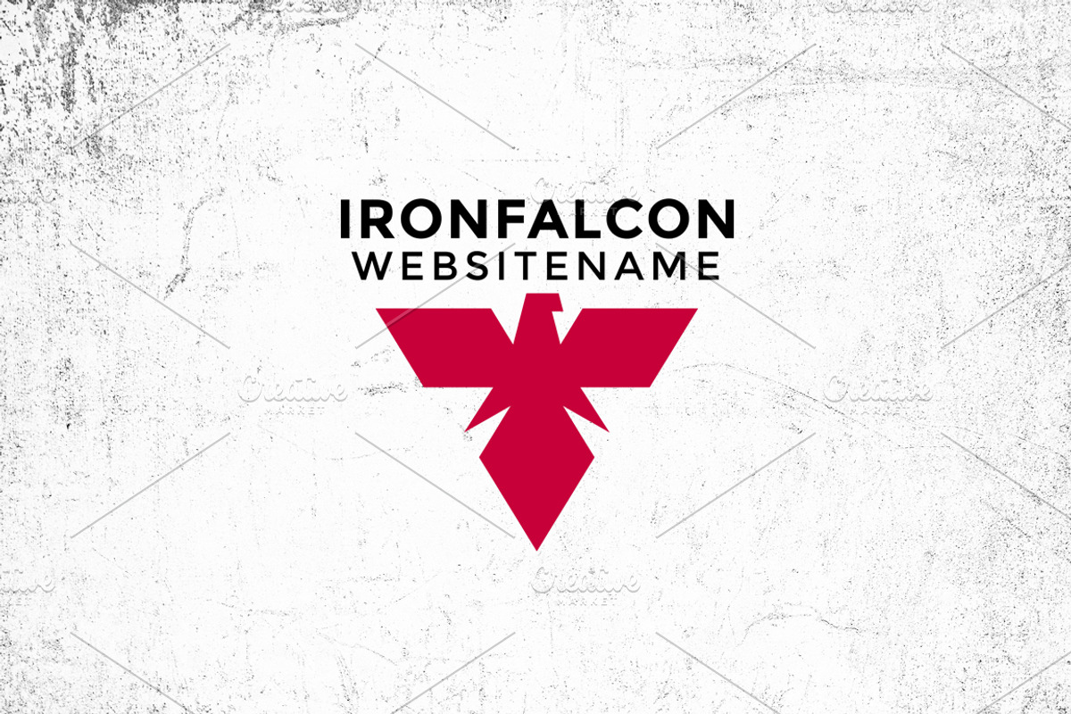 Iron Falcon Logo Template, a Branding & Logo Template by pne-design (Photo 1 of 2)