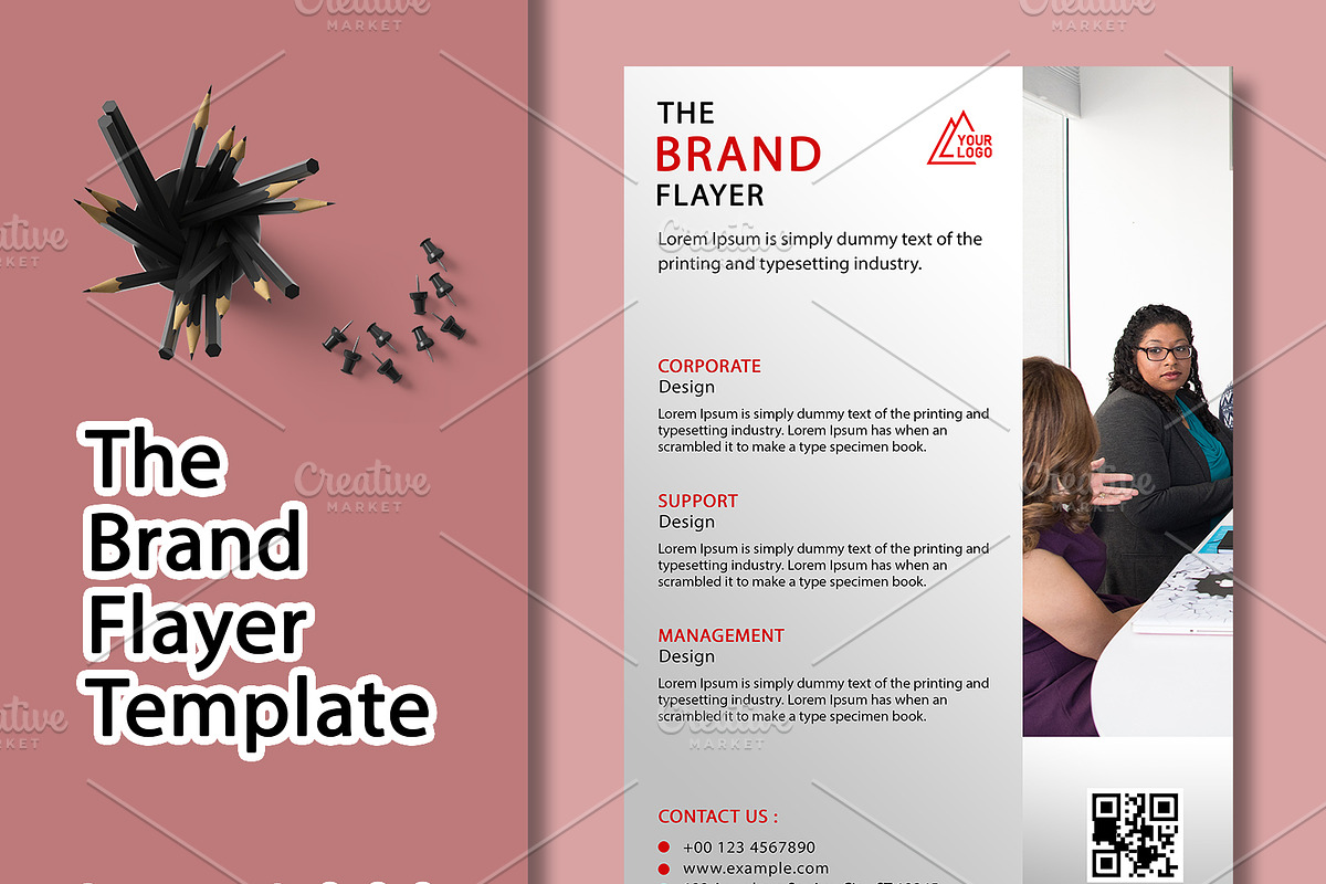The Brand Flyer Template, a Flyer Template by As Studio (Photo 1 of 4)