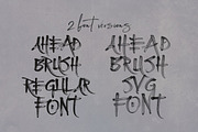 Ahead Brush SVG Font, a Font by Cruzine (Thumbnail 3 of 7)