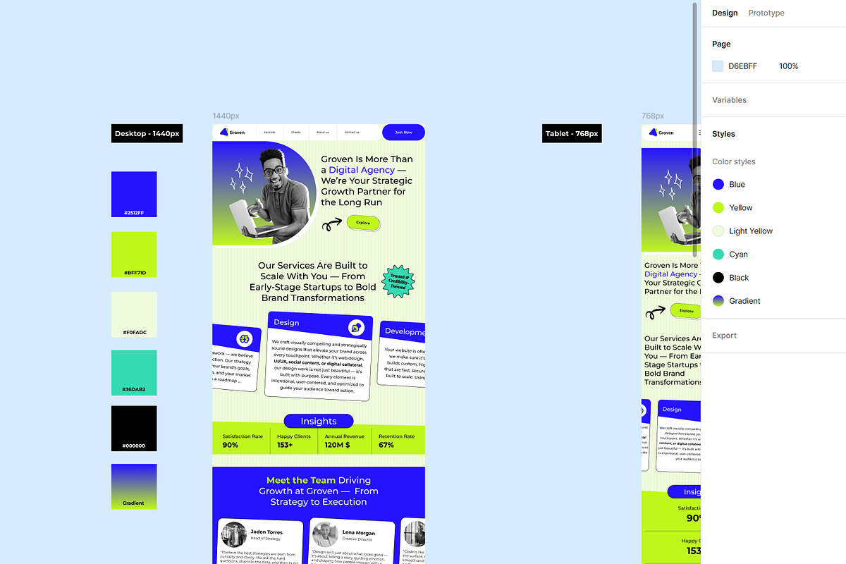 Agency landing page design template, a Landing Page Template by SalahMouktadir (Photo 3 of 5)