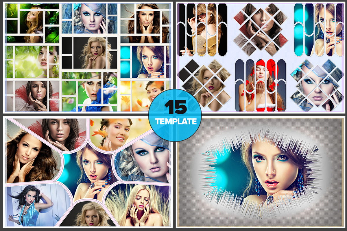 Photo Collage Template 09, a Graphic by Layout Design (Photo 3 of 4)