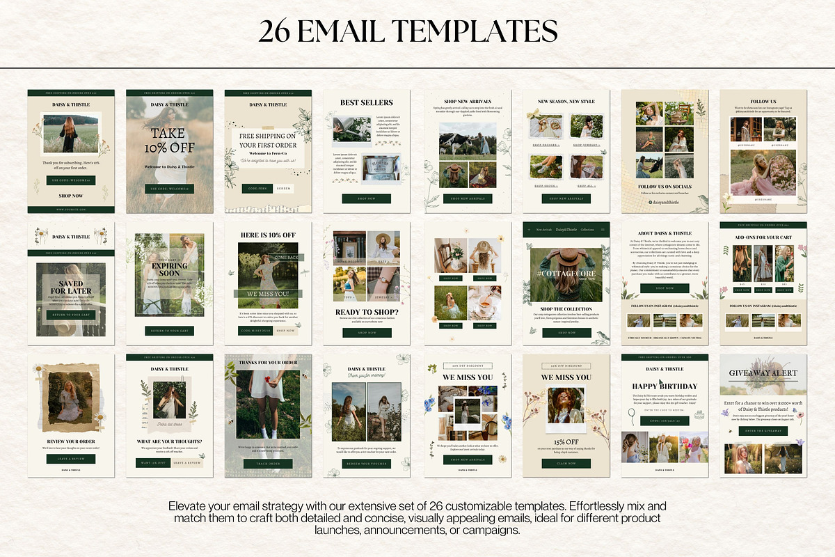 Canva Email Newsletter Templates, an Email Template by Deb Creative Studio (Photo 3 of 8)