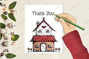 Whimsical Quirky Christmas Clipart, an Illustration by Creative Art (Thumbnail 9 of 13)