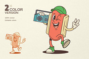 Hot Dog Cartoon Mascot Character, a Food Illustration by Vasya Kobelev (Thumbnail 5 of 6)
