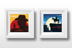 Cowboy & Wild West Insta Banners