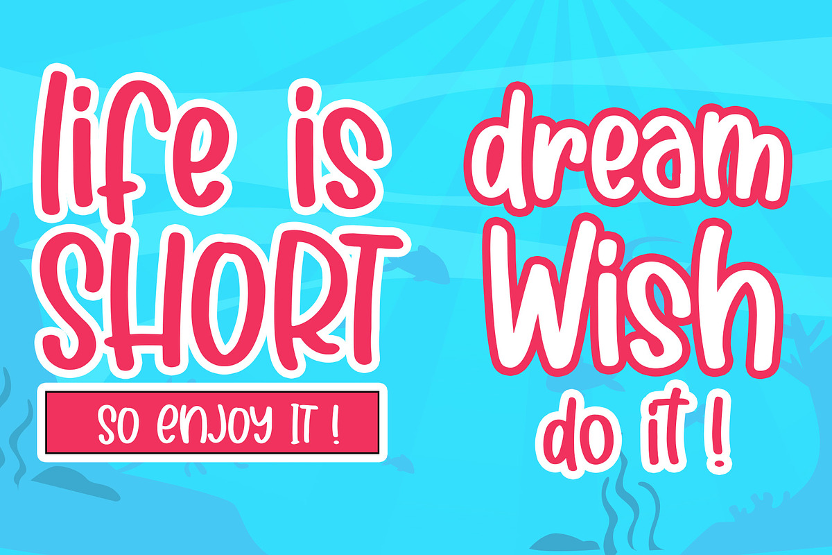 Cutie Shark - Handwritten Font preview 4