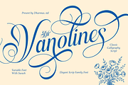 Dh Vanolines - 7 Wedding Family Font, a Script Font by Dharmas Foundry (Thumbnail 1 of 16)