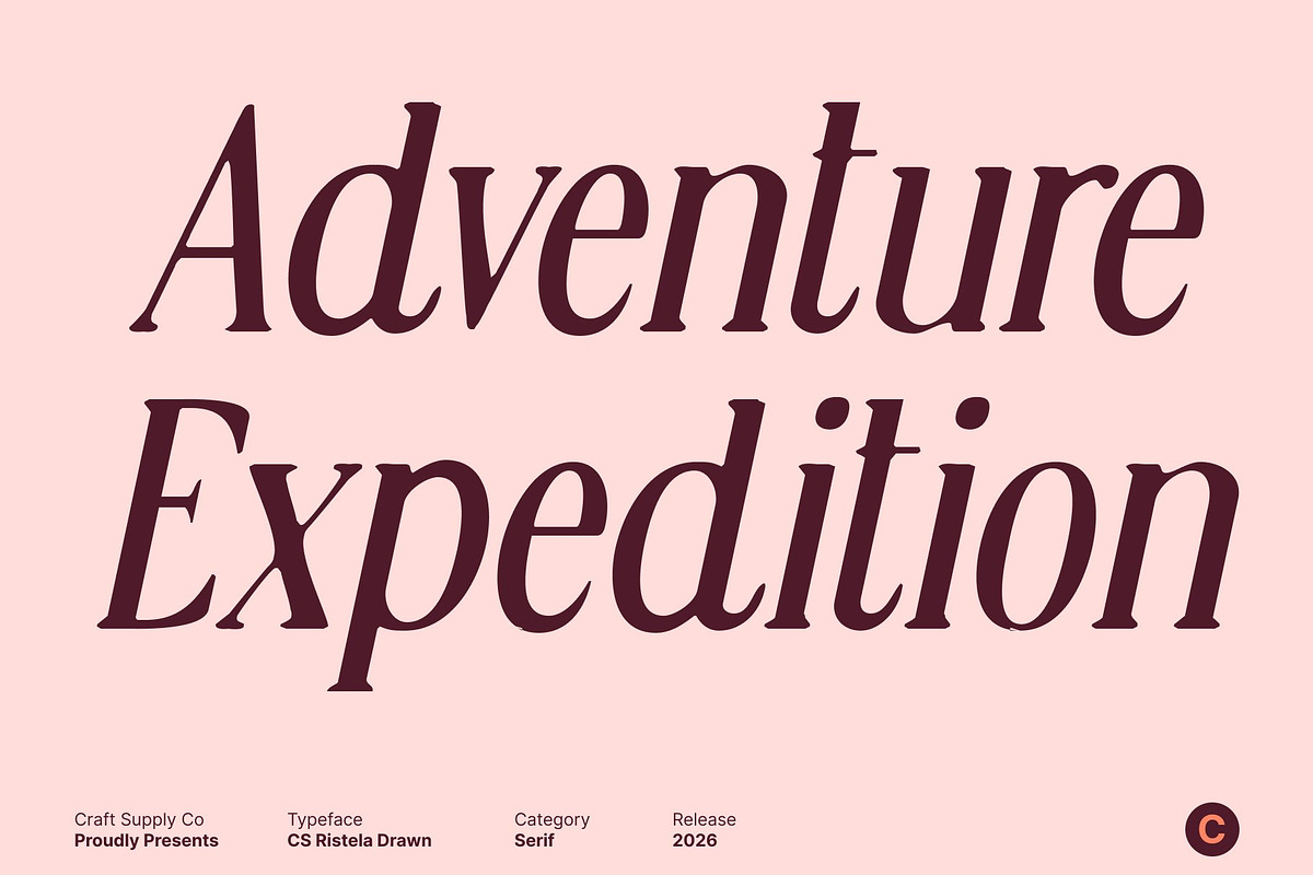 CS Ristela Drawn, a Serif Font by Craft Supply Co. (Photo 4 of 8)