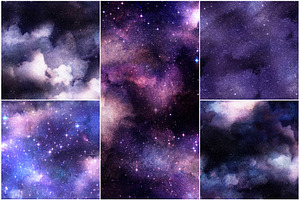 Seamless Galaxy & Sky Backgrounds