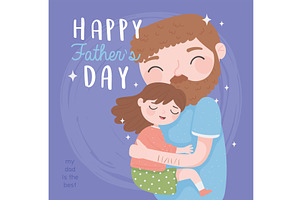 happy fathers day, an Illustration by studiogstock