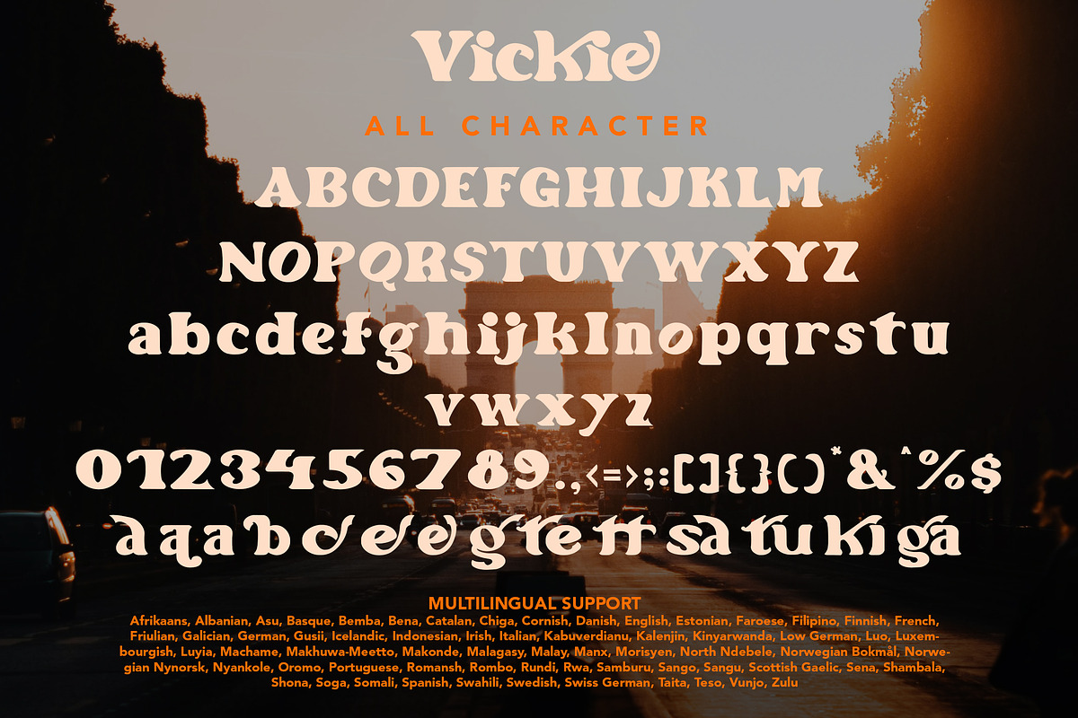 Vickie - Modern Retro Font, a Handwritten Font by Arendxstudio (Photo 8 of 9)