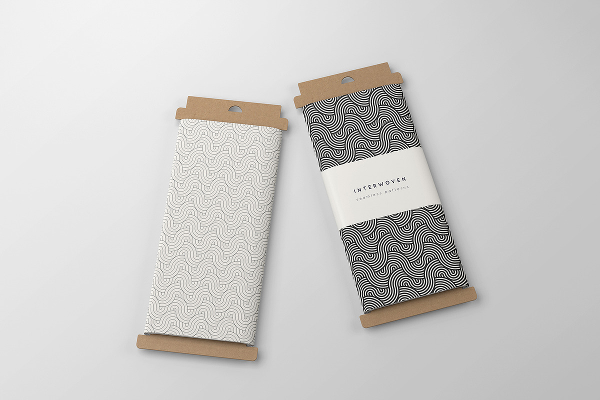 Interwoven Seamless Patterns, a Pattern Graphic by Curly_Pat (Photo 2 of 11)
