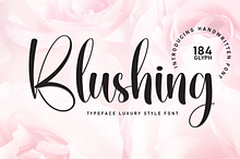 Blushing | Script Font