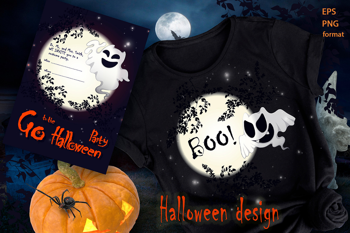 Cute ghosts., an Illustration by Maycat_store (Photo 3 of 8)