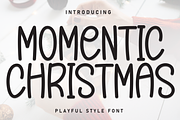 Momentic Christmas | Script Font, a Script Font by Scratchones (Thumbnail 1 of 8)