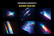 150+ Crystal Light Leaks Overlays, an Object Graphic by Mikel Blazgad (Thumbnail 4 of 11)
