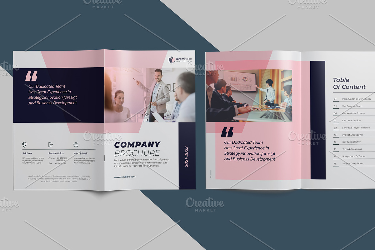 Brochure Proposal Template, a Brochure Template by Cristal Pioneer