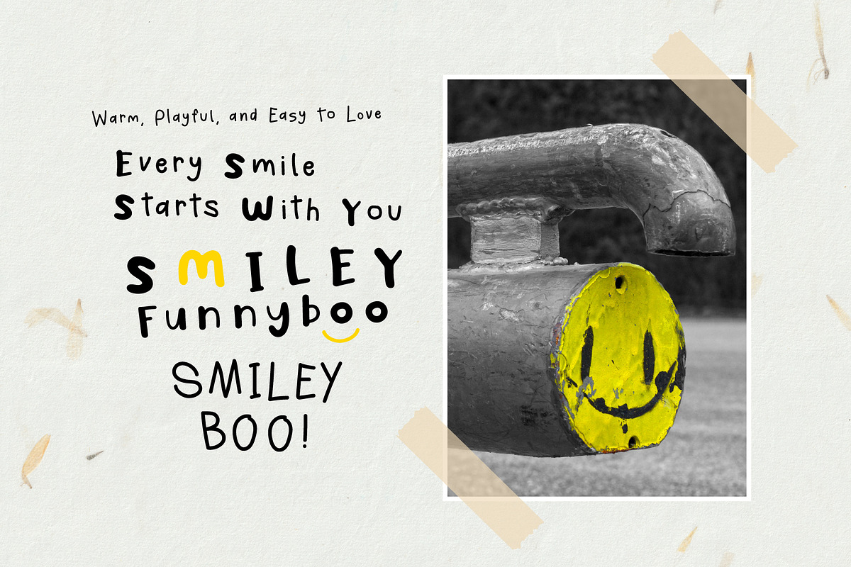Smiley Funnyboo, a Handwritten Font by BBtypeStudios (Photo 3 of 17)