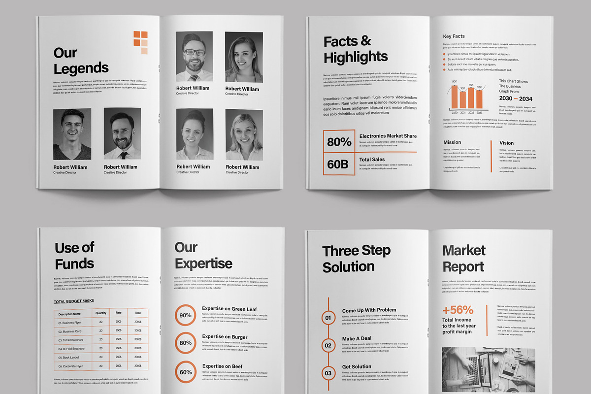 Business Whitepaper with Orange, a Brochure Template by ContestDesign (Photo 4 of 4)