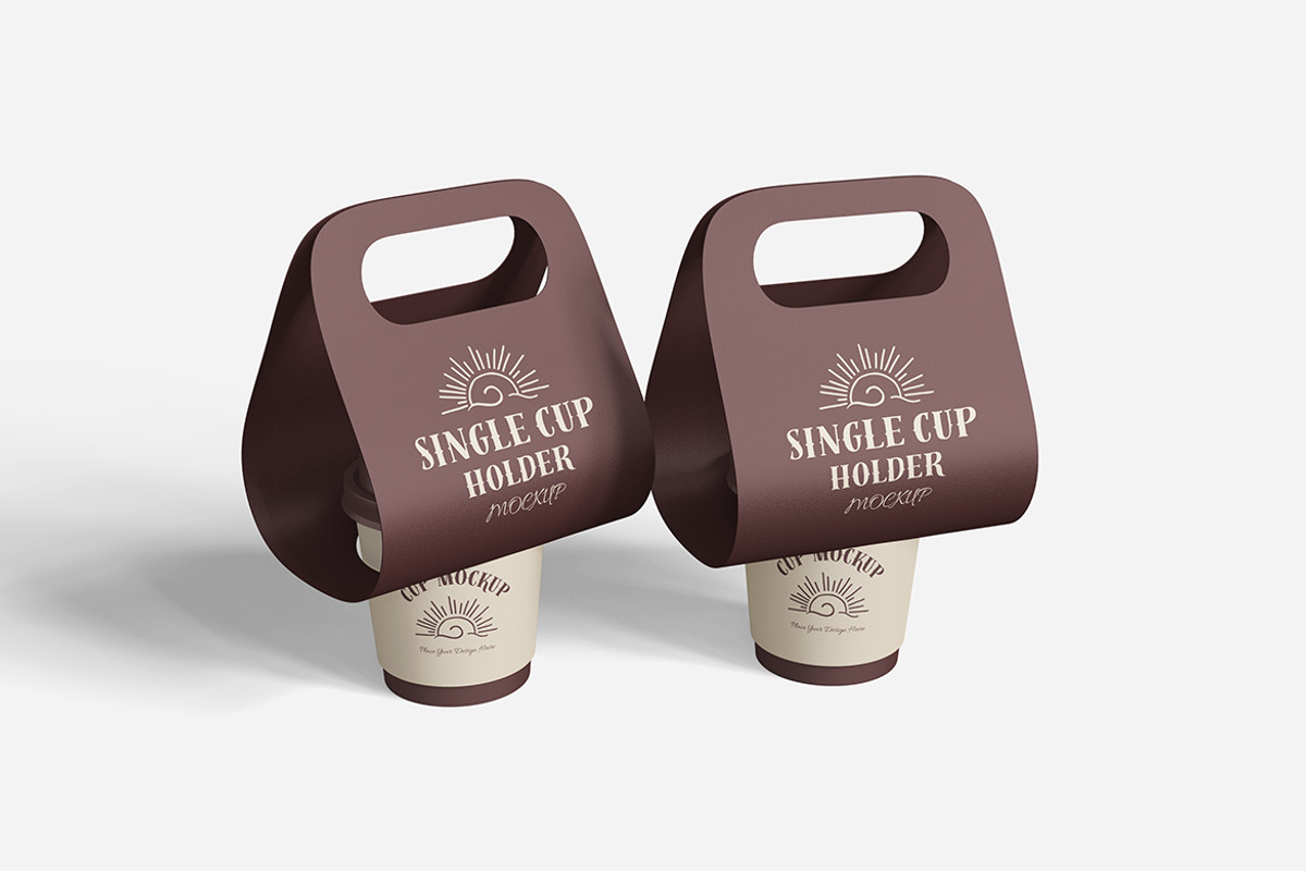 Coffee Single Cup Holder Mockup, a Cups & Container Mockup by Indah (Photo 3 of 6)