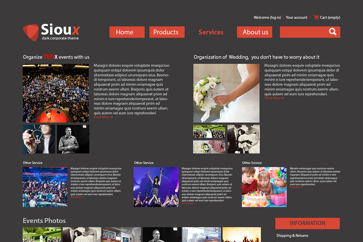 Sioux Dark Tempalte, a Websites & App Template by zheksha (Photo 4 of 5)