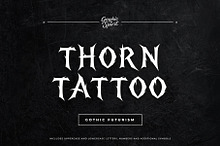 Thorn Tattoo Decorative Font