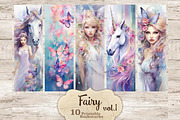 Fairy Bookmarks | Print And Cut Set, a Person Illustration by GlamArtZhanna (Thumbnail 1 of 3)