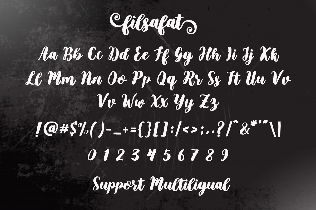 Filsafat Script | Brush Font preview 5
