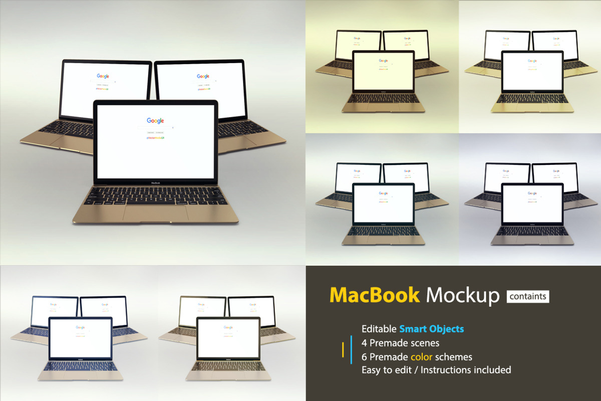 MacBook Mockup, a Mac Mockup by VectorMedia (Photo 5 of 5)