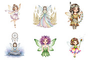 Boho Woodland Fairy Sublimation, an Illustration by Watercolor design (Thumbnail 4 of 4)