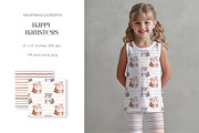 Seamless Kids Pattern Collection, a Pattern Graphic by PROTEA Watercolor Studio (Thumbnail 6 of 13)