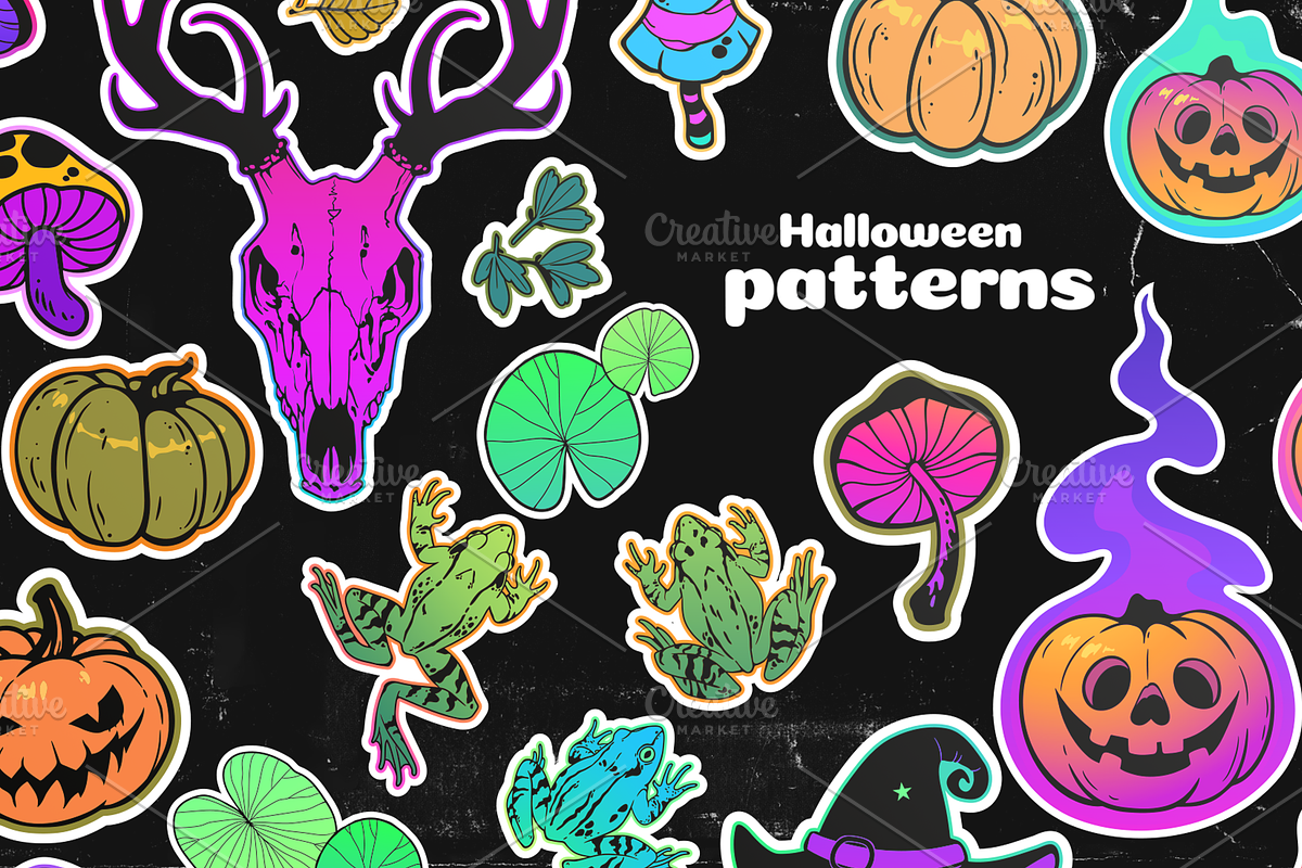 Bright Halloween, a Pattern Graphic by Victoria Bat (Photo 5 of 5)