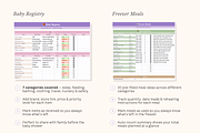 Pregnancy Planner Excel Spreadsheet, a Design Template by Matisse Studio (Thumbnail 6 of 10)