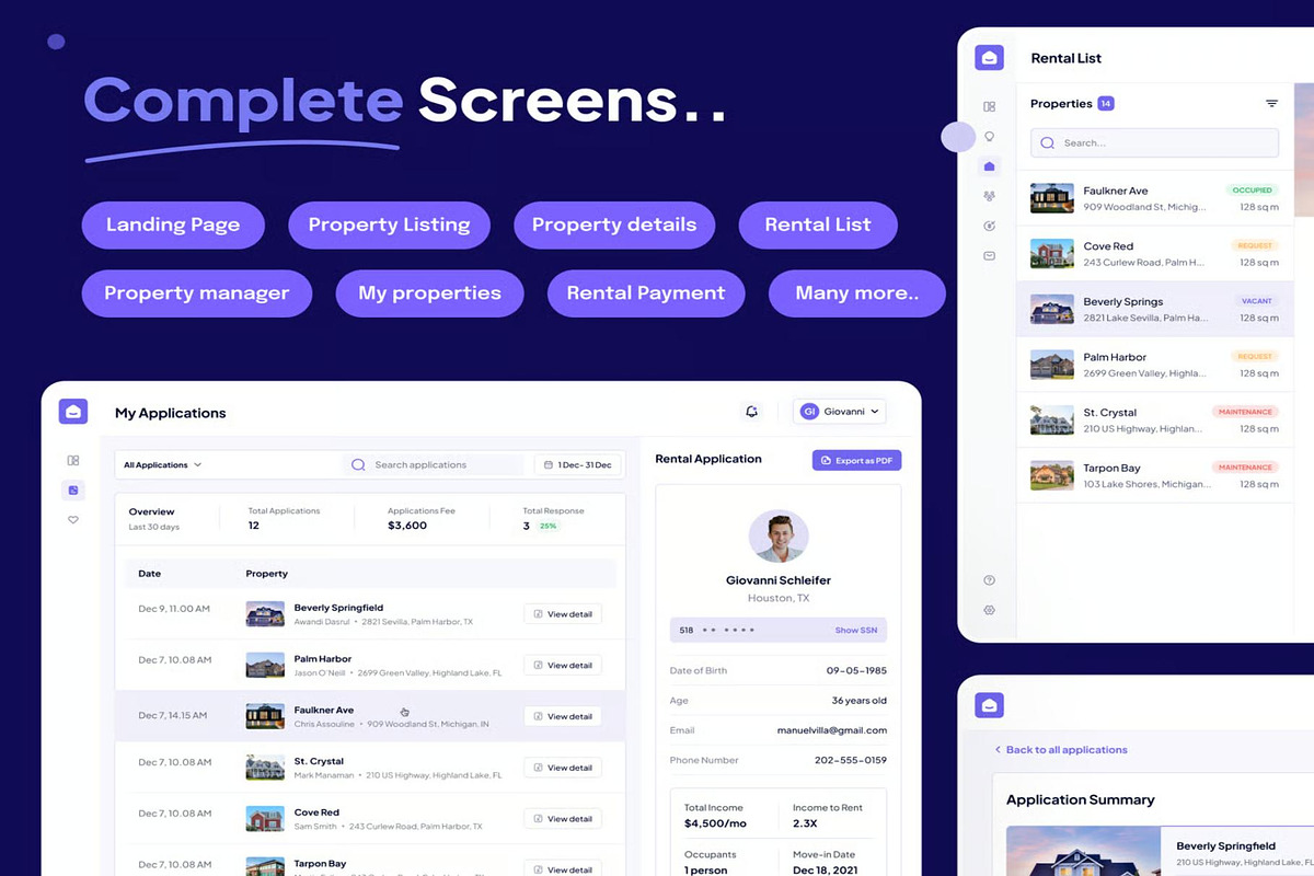 Estatery - Real Estate SaaS Web UI, an UI Kit Template by Creative Perspective (Photo 5 of 8)