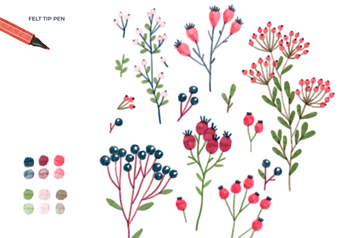 Markers Procreate Brush Set, a Brush Add-On by Insalata Illustrata (Photo 2 of 12)