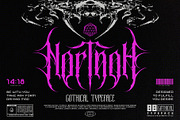 Nortnoh Metal Modern Typeface, a Blackletter Font by alit design (Thumbnail 1 of 20)