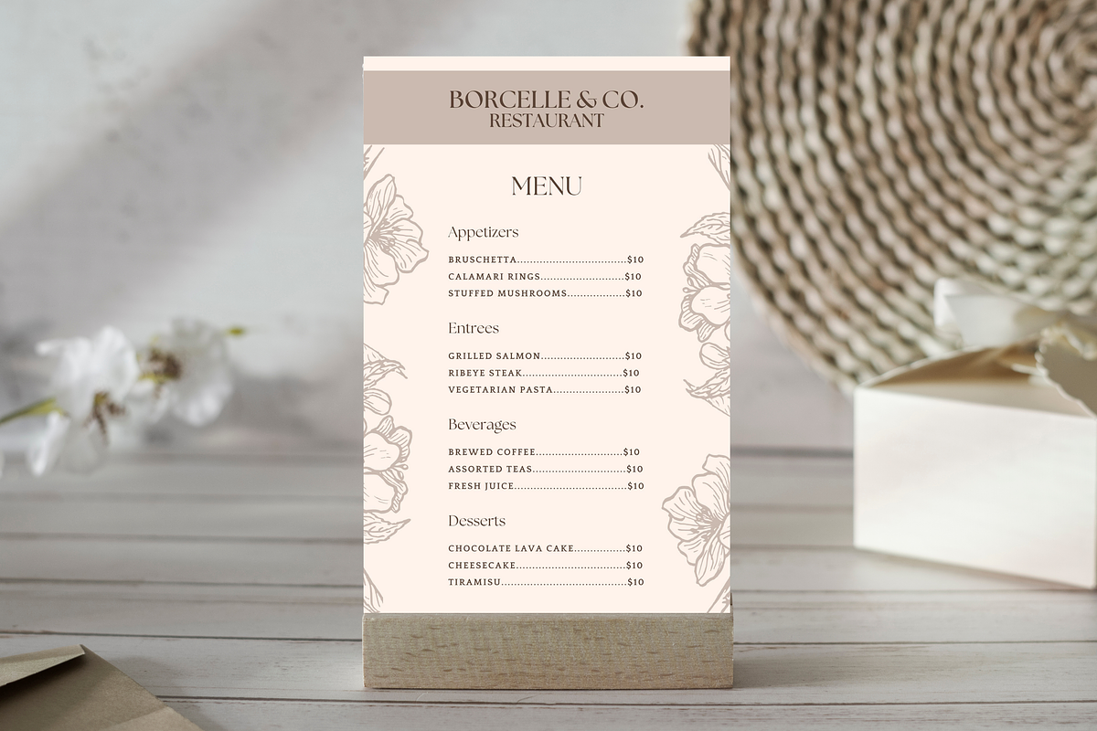 4 Elegant Menu Restaurant Templates, a Templates & Theme by TemplateCastleStore (Photo 6 of 10)