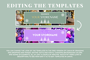 Green Etsy Christmas Templates, a Branding & Logo Template by SunshineStudioBoutique (Thumbnail 6 of 12)