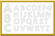 Alphabet Set. Gray letters on white, an Object Illustration by RODINA (Thumbnail 2 of 3)