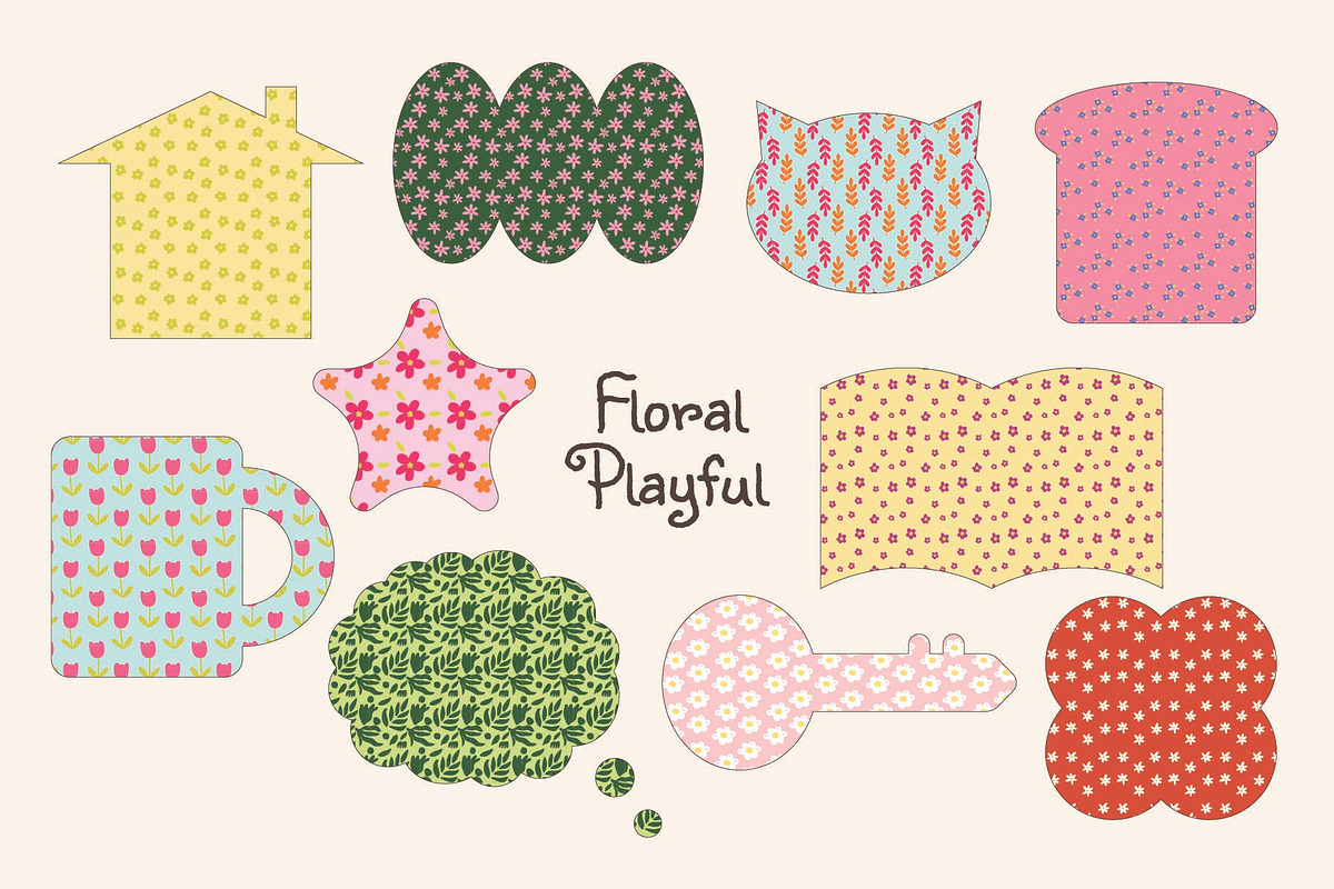 Quirky Playful Seamless Pattern Pack, a Decorative Illustration by Invisual Studio (Photo 6 of 11)