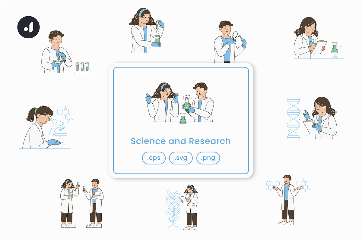 Science and Research Illustration, an Object Graphic by Jump Studio (Photo 1 of 12)